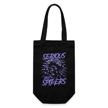Serious About Spiders Pet Tarantula Owner - Gift Bag for Bottles - black - Front