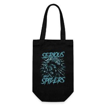 Serious About Spiders Pet Tarantula Owner - Gift Bag for Bottles - black - Front
