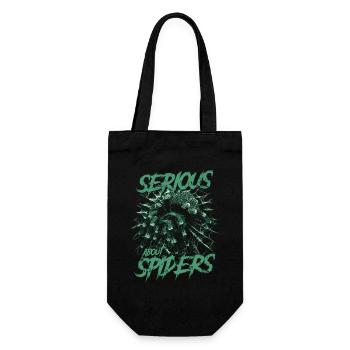 Serious About Spiders Pet Tarantula Owner - Gift Bag for Bottles - black - Front