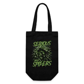 Serious About Spiders Pet Tarantula Owner - Gift Bag for Bottles - black - Front