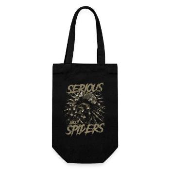 Serious About Spiders Pet Tarantula Owner - Gift Bag for Bottles - black - Front