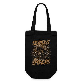Serious About Spiders Pet Tarantula Owner - Gift Bag for Bottles - black - Front
