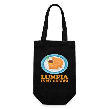 Lumpia Loempia Spring Roll Gifts - Gift Bag for Bottles - black - Front