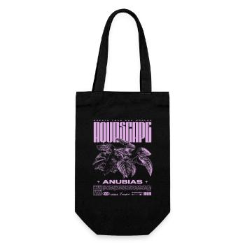Aquascaping Anubias Aquatic Plant Fish Keeper - Gift Bag for Bottles - black - Front