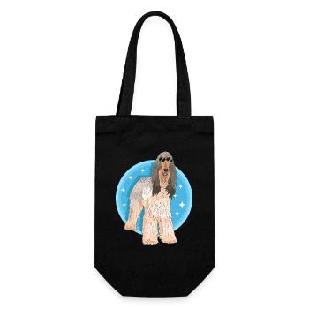 Lévrier afghan Chien Propriétaire Cadeau - Sac à bouteille - noir - Devant
