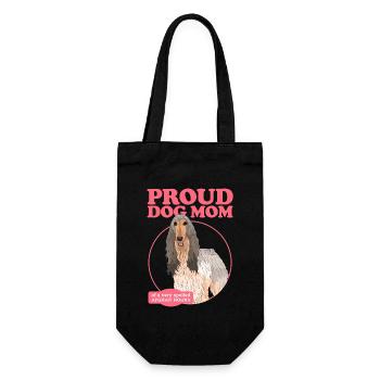 Lévrier afghan maman chien maman cadeau - Sac à bouteille - noir - Devant