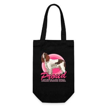 English Springer Spaniel Mom Dog Mom Gifts - Gift Bag for Bottles - black - Front