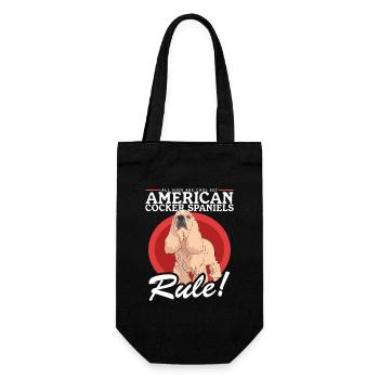 Cocker américain Spaniel chien cadeau - Sac à bouteille - noir - Devant
