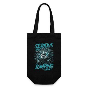 Serious About Jumping Spiders Pet Spider Owner - Gift Bag for Bottles - black - Front