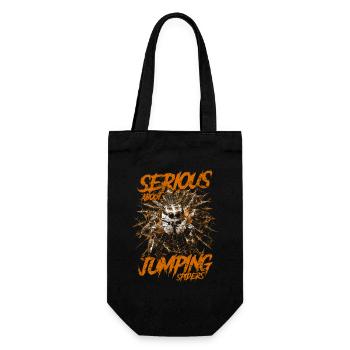 Serious About Jumping Spiders Pet Spider Owner - Gift Bag for Bottles - black - Front