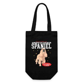 Cocker américain épagneul chien cadeaux - Sac à bouteille - noir - Devant