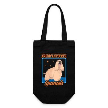 Cocker américain Spaniel cadeau - Sac à bouteille - noir - Devant
