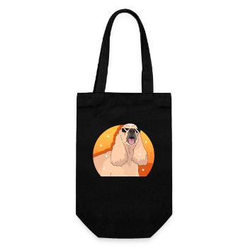 Cocker américain Spaniel chien cadeau - Sac à bouteille - noir - Devant