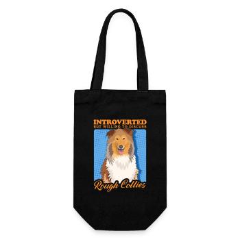 Collie Collie Longhair Dog Rough Collies Cadeau - Sac à bouteille - noir - Devant