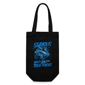 Sérieux au sujet des grenouilles arboricoles aux yeux rouges Gardien d’amphibiens - Sac à bouteille - noir - Devant