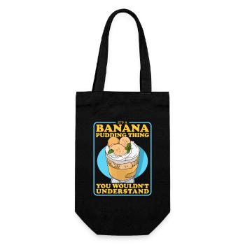 Banana Pudding Banana Pudding Gifts - Gift Bag for Bottles - black - Front