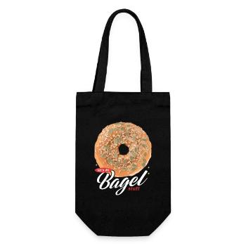 Bagel Bagel Bread Beigel Gifts - Gift Bag for Bottles - black - Front