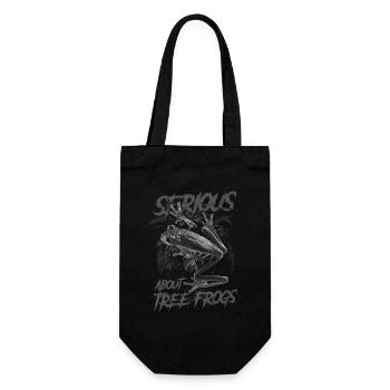 Sérieux au sujet des grenouilles arboricoles aux yeux rouges Gardien d’amphibiens - Sac à bouteille - noir - Devant