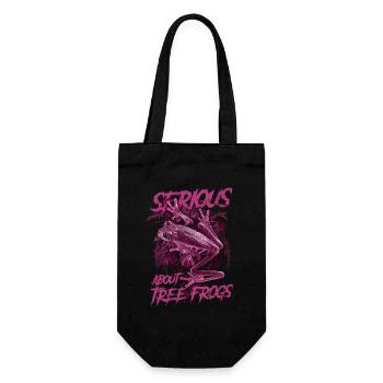 Sérieux au sujet des grenouilles arboricoles aux yeux rouges Gardien d’amphibiens - Sac à bouteille - noir - Devant