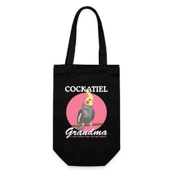 Cadeau propriétaire de l’oiseau calopsitte grand-mère - Sac à bouteille - noir - Devant