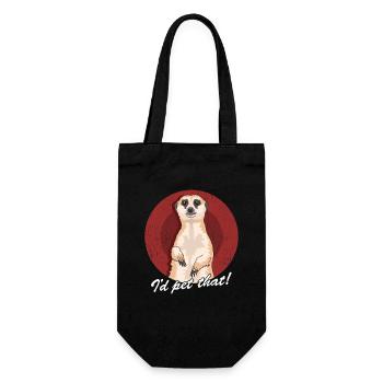 Meerkat funny meerkat - Gift Bag for Bottles - black - Front