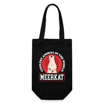 Meerkat Funny Meerkat Gifts - Gift Bag for Bottles - black - Front