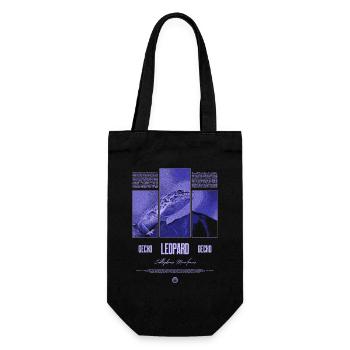 Leopard Gecko Reptile Keeper Streetwear - Gift Bag for Bottles - black - Front