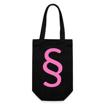 paragraphe rose pour avocate - Sac à bouteille - noir - Devant