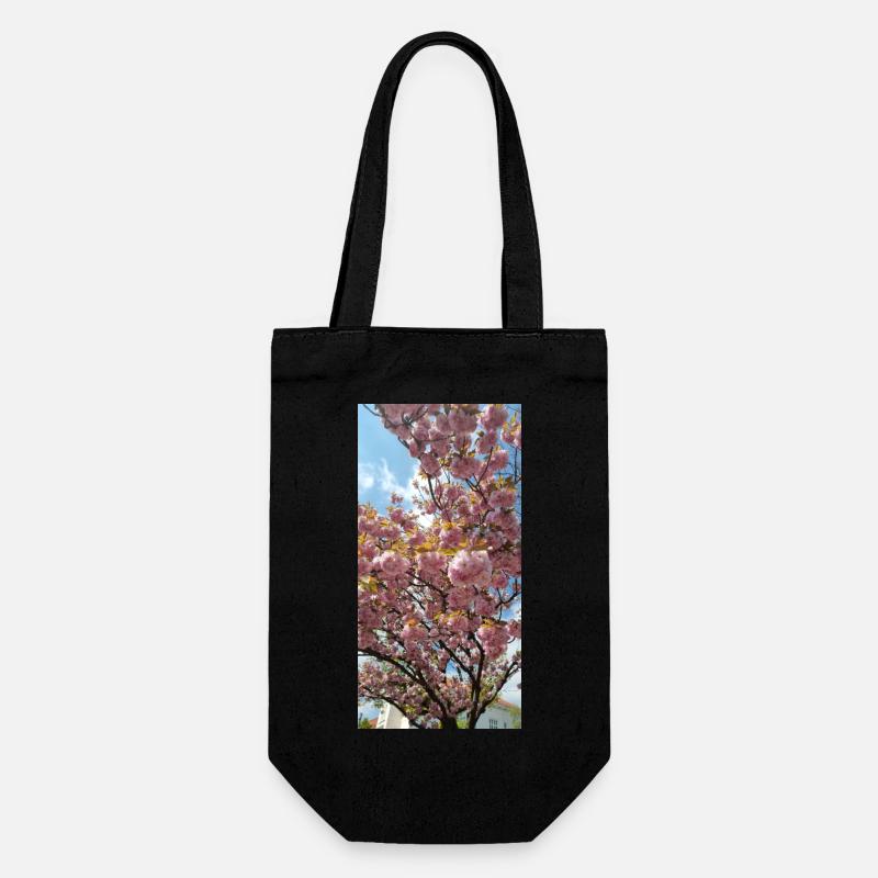 Fleurs de Sakura - Sac à bouteille - noir