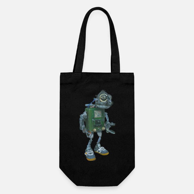 Robot abandonné - Sac à bouteille - noir