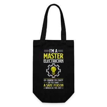 Electricity Profession Electric Lightning - Gift Bag for Bottles - black - Front