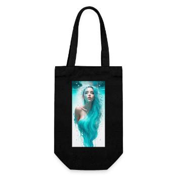 Portrait éthéré d’une femme eau F - Sac à bouteille - noir - Devant