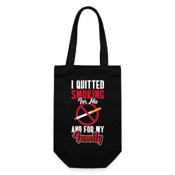 Smoking Cigar No Smoking Vaping - Gift Bag for Bottles - black - Front
