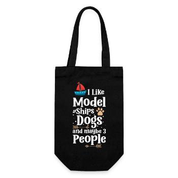 Modèle de navire Ancre de mer - Sac à bouteille - noir - Devant