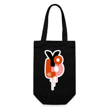 Yolo you only live once - Graffiti Styles - Gift Bag for Bottles - black - Front