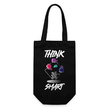 Think Smart Puzzle - Gift Bag for Bottles - black - Front