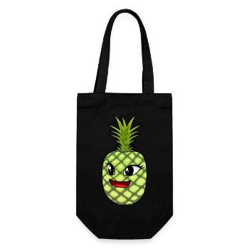Fruit Foxes Fruit Summer Pineapple - Gift Bag for Bottles - black - Front
