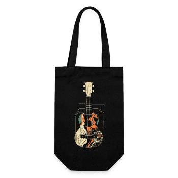 Graphiques Ukulele - Sac à bouteille - noir - Devant