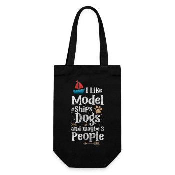 Model Making Lake Seafaring Seaman - Gift Bag for Bottles - black - Front