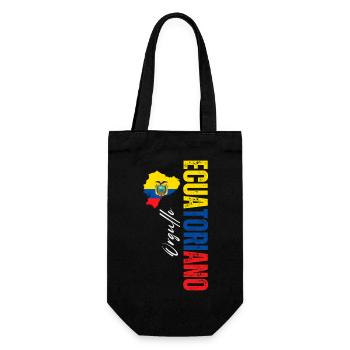 Orgueil équatoryen, design vertical - Sac à bouteille - noir - Devant