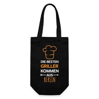 Les meilleurs barbecues viennent de Berlin BBQ Grill Saying. - Sac à bouteille - noir - Devant