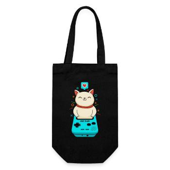 Cat Game - Gift Bag for Bottles - black - Front