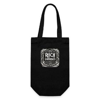Riche en expérience - Sac à bouteille - noir - Devant