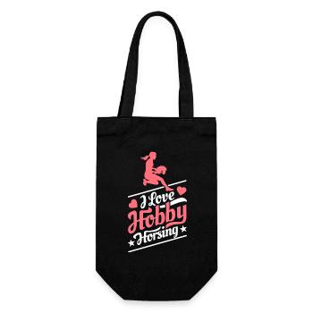 J’aime Hobby Horsing - Coeur - Hobby - Sac à bouteille - noir - Devant
