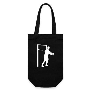 Pull Bodybuilding Strength Training Fitness - Gift Bag for Bottles - black - Front