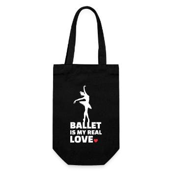 Ballett Liebe - Geschenkbeutel für Flaschen - Schwarz - Vorne
