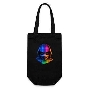 Digital Pride: Anonymous LGBTQAI+ - Geschenkbeutel für Flaschen - Schwarz - Vorne