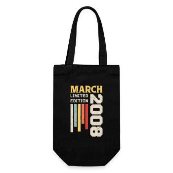 March 2008 - Birthday Gift March 2008 March - Gift Bag for Bottles - black - Front