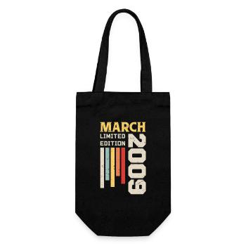 March 2009 - Birthday Gift March 2009 March - Gift Bag for Bottles - black - Front
