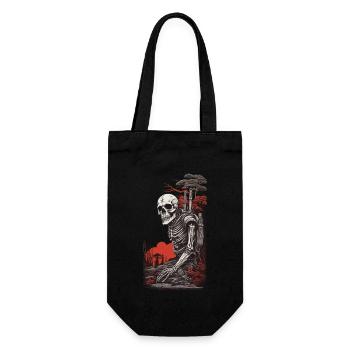Occulte Steampunk Apocalypse Gothique Squelette Design - Sac à bouteille - noir - Devant